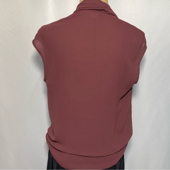 Helmut Lang sleeveless top in ladies small, wrapped/draped neckline. Like New - Picture 3 of 3